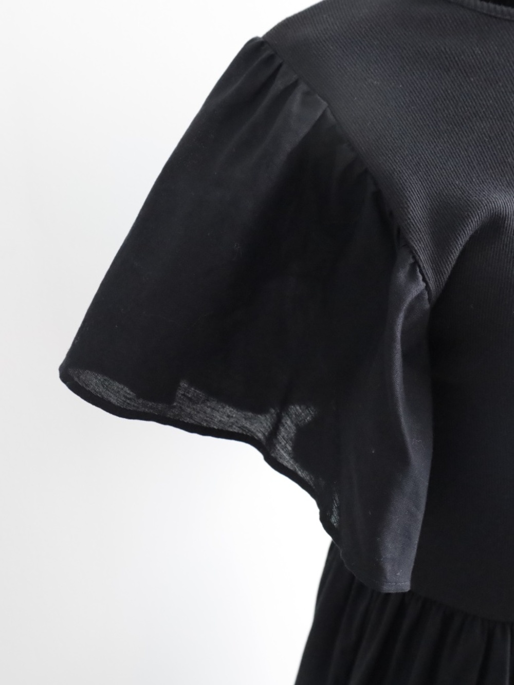 Zara Black Ruffle Dress - Picture 4 of 6